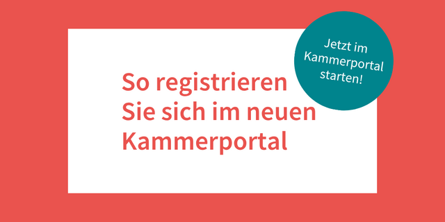 So registrieren Sie sich im neuen Kammerportal