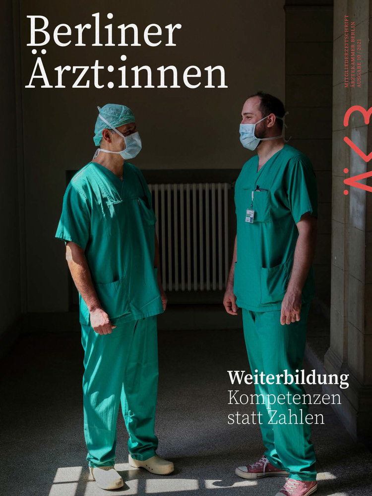 Cover der "Berliner Ärzt:innen", Ausgabe 10/2021