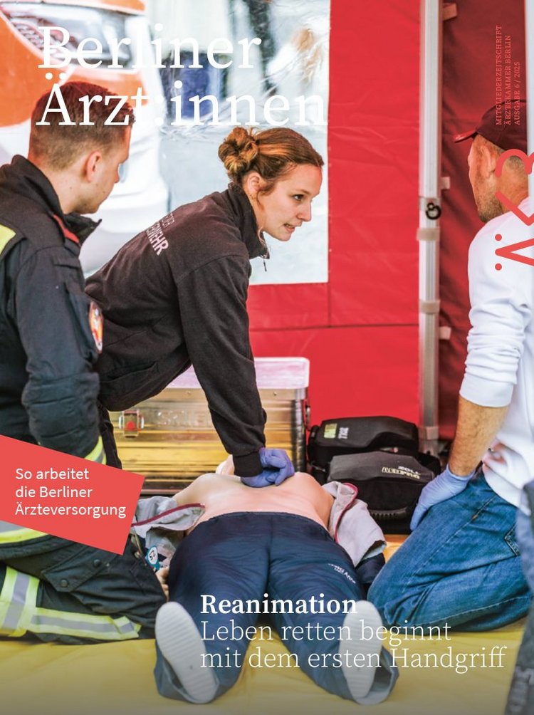 Cover der „Berliner Ärzt:innen“, Ausgabe 6/2025