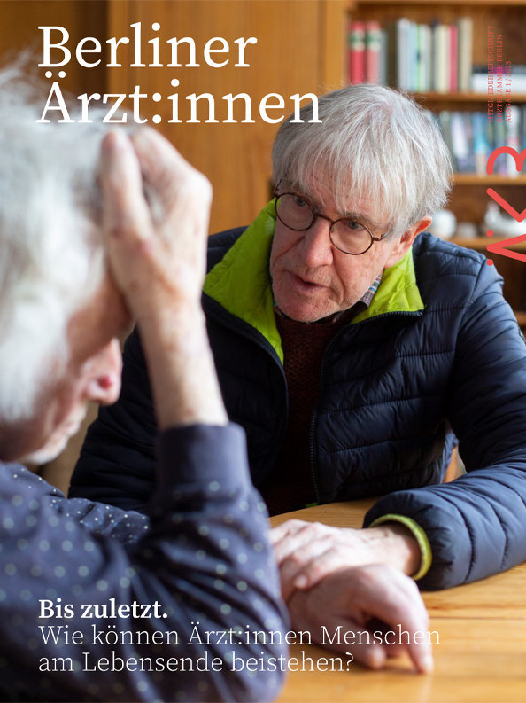 Cover der "Berliner Ärzt:innen", Ausgabe 1/2023