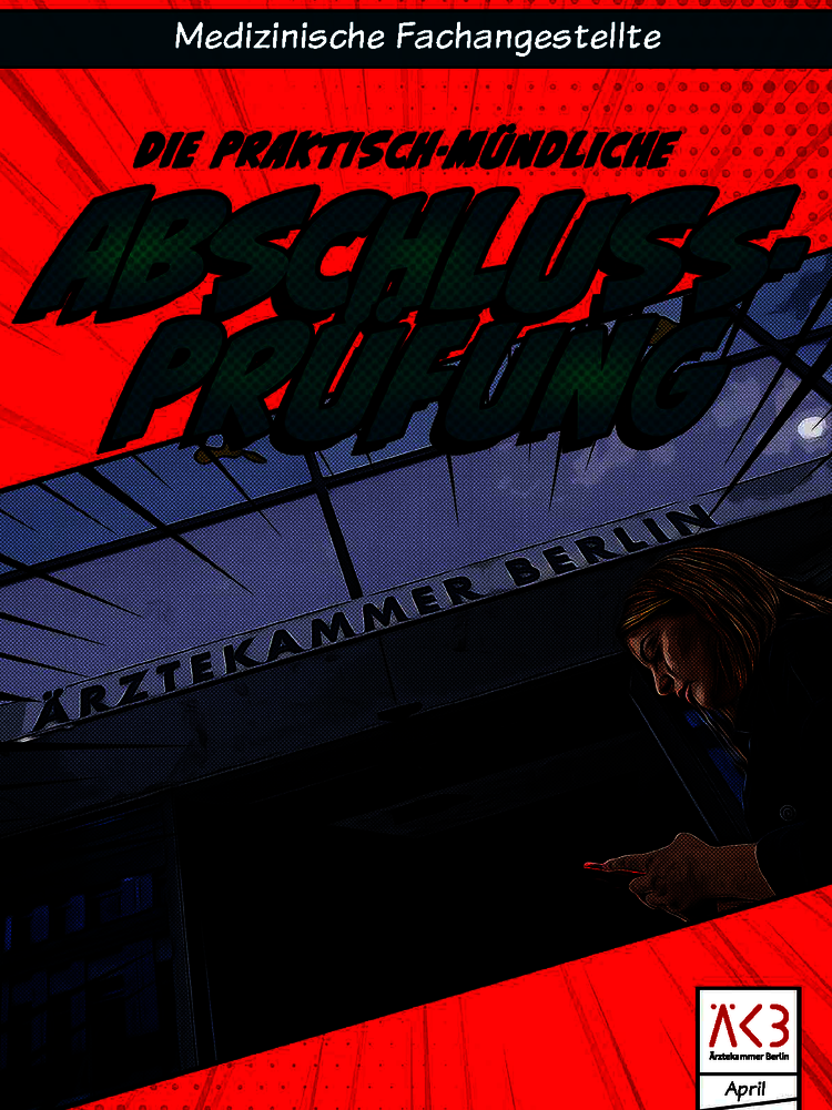 Cover des Comics "Medizinische Fachangestellte: Die praktisch-mündliche Abschlussprüfung"